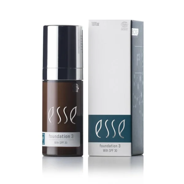 Sensitive Foundation nr. 3 van Esse Skincare. De ideale foundation met SPF 30 voor alle huidtypes. Biedt een egale dekking en beschermt tegen schadelijke UV-stralen.