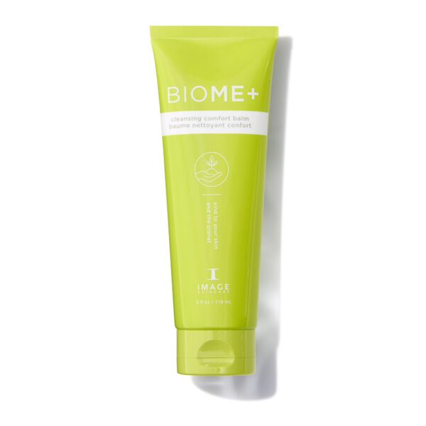 De BIOME+ Cleansing Comfort Balm is ontwikkeld om het huidmicrobioom te herstellen en te voeden. De plant Ashwagandha biedt de huid een natuurlijke gloed.